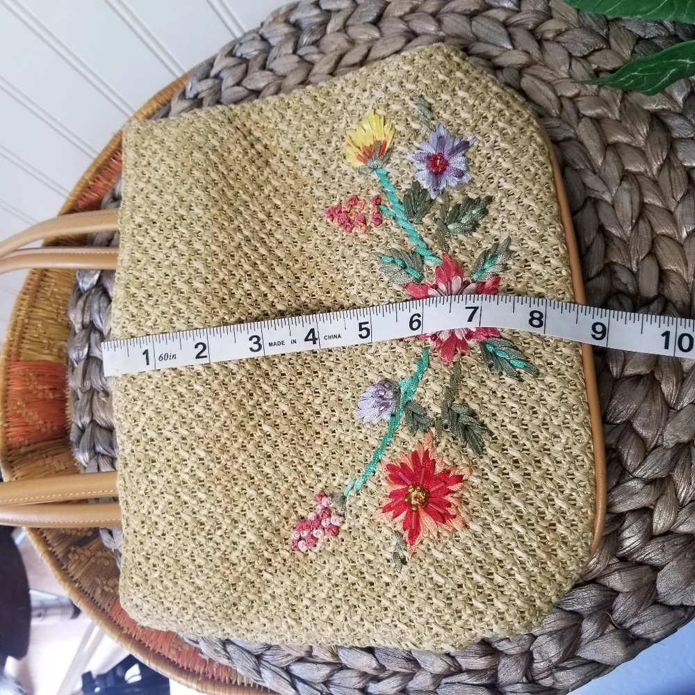 Vintage Floral Embroidered Bag